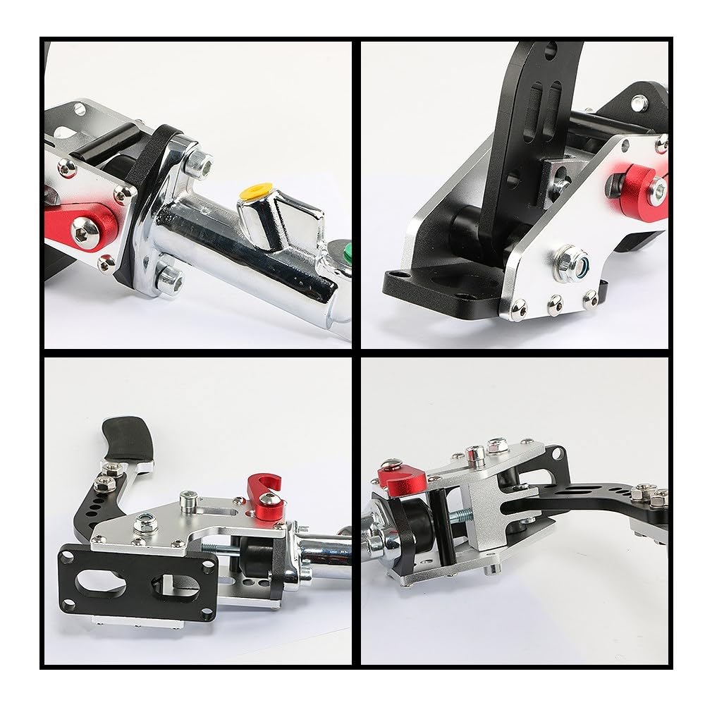 Dźwignia Hamulca Ręcznego Aluminiowy uniwersalny hamulec ręczny wyścigowy Hydrauliczny hamulec ręczny Drift Dźwignia hamulca awaryjnego Drift HB-1004A Elektroniczny hamulca(Blue)