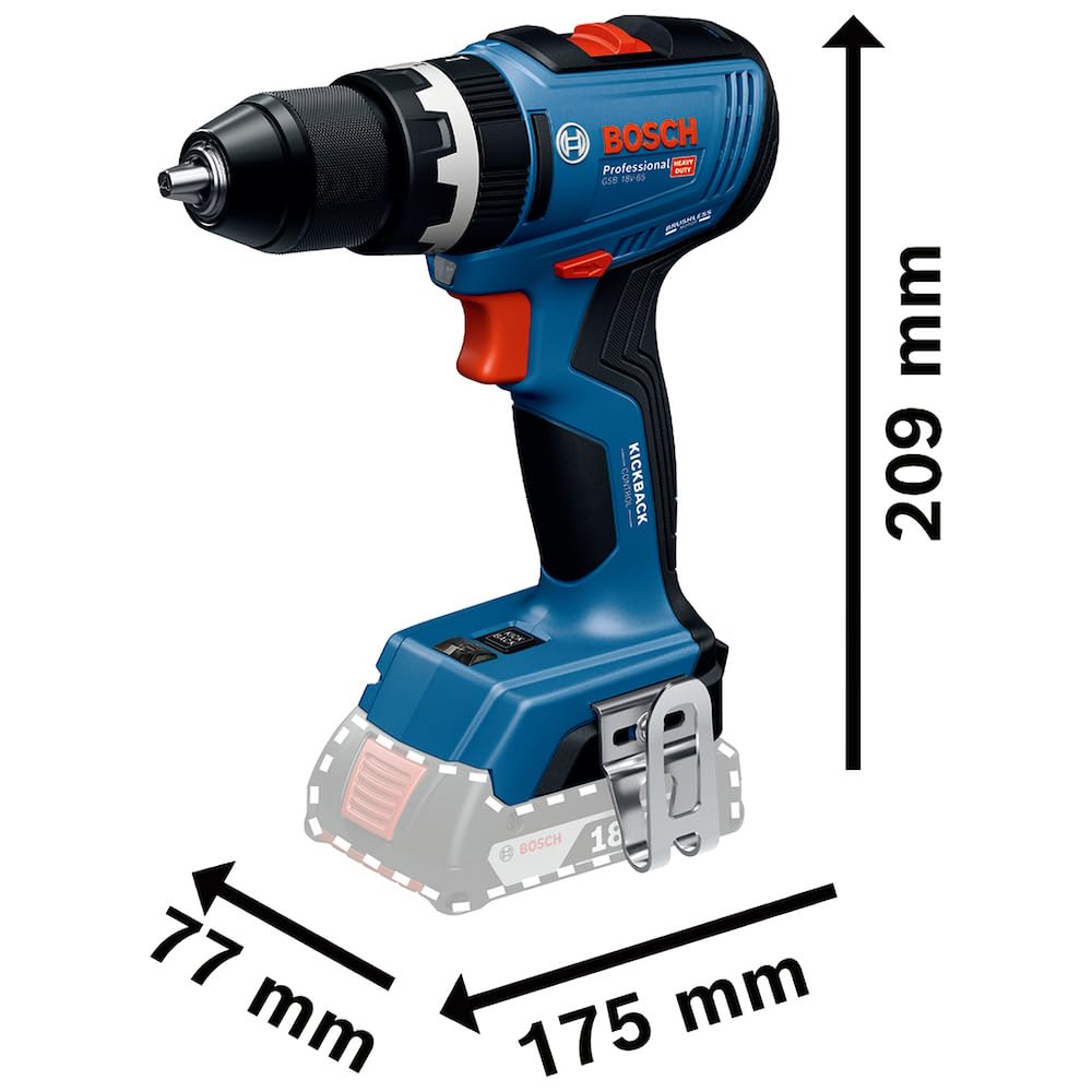 ＢＭＡＸ18 PLUS BOSCH Combo Bosch Furadeira GSB18V-65+Chave impacto GDX18V-285+kit
