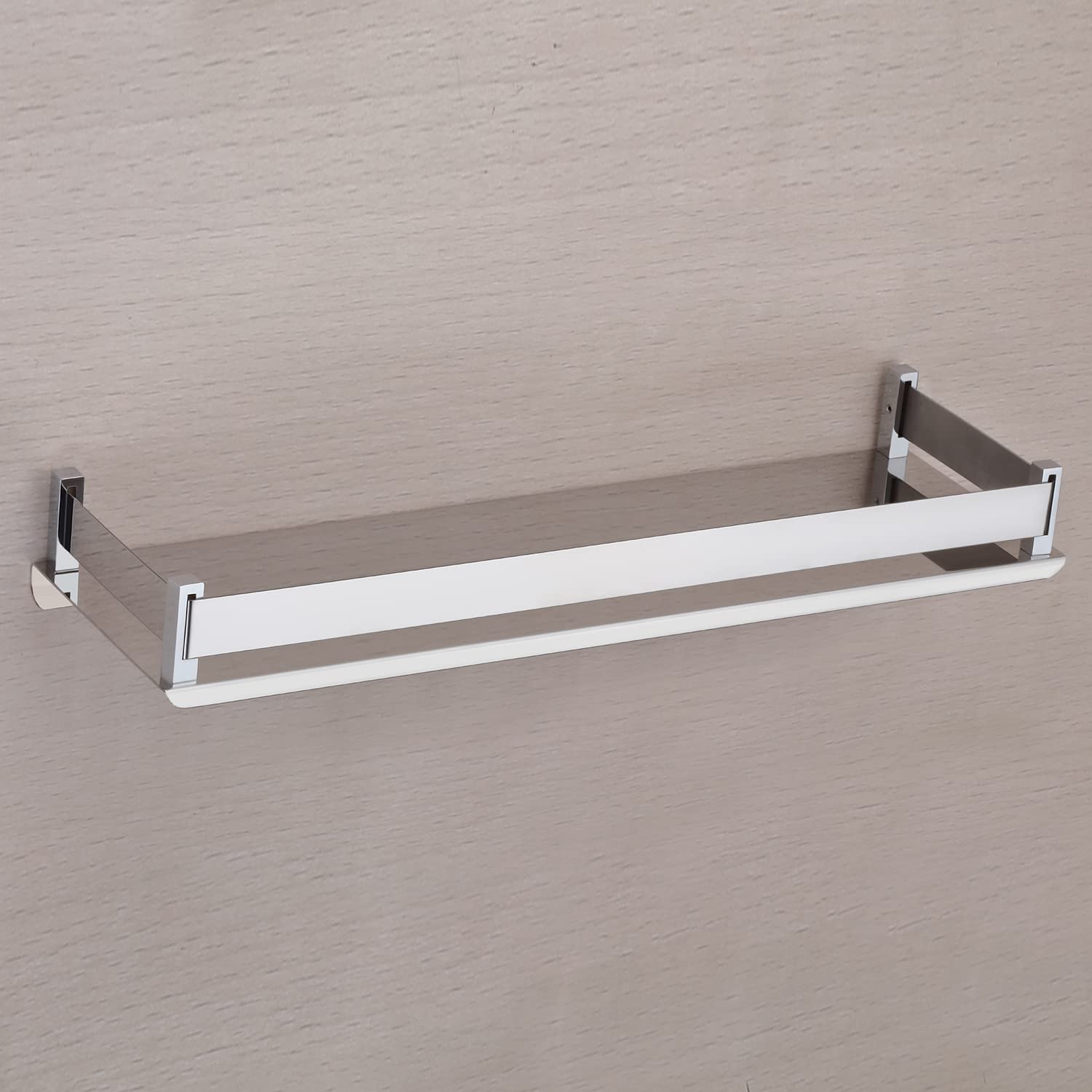 OSLEN New Gorgeous Stainless Steel Folding Towel Rod with Hooks/Towel Holder/Rack for Bathroom/Towel Bar/Hanger/Bathroom Accessories (18 INCH) 3