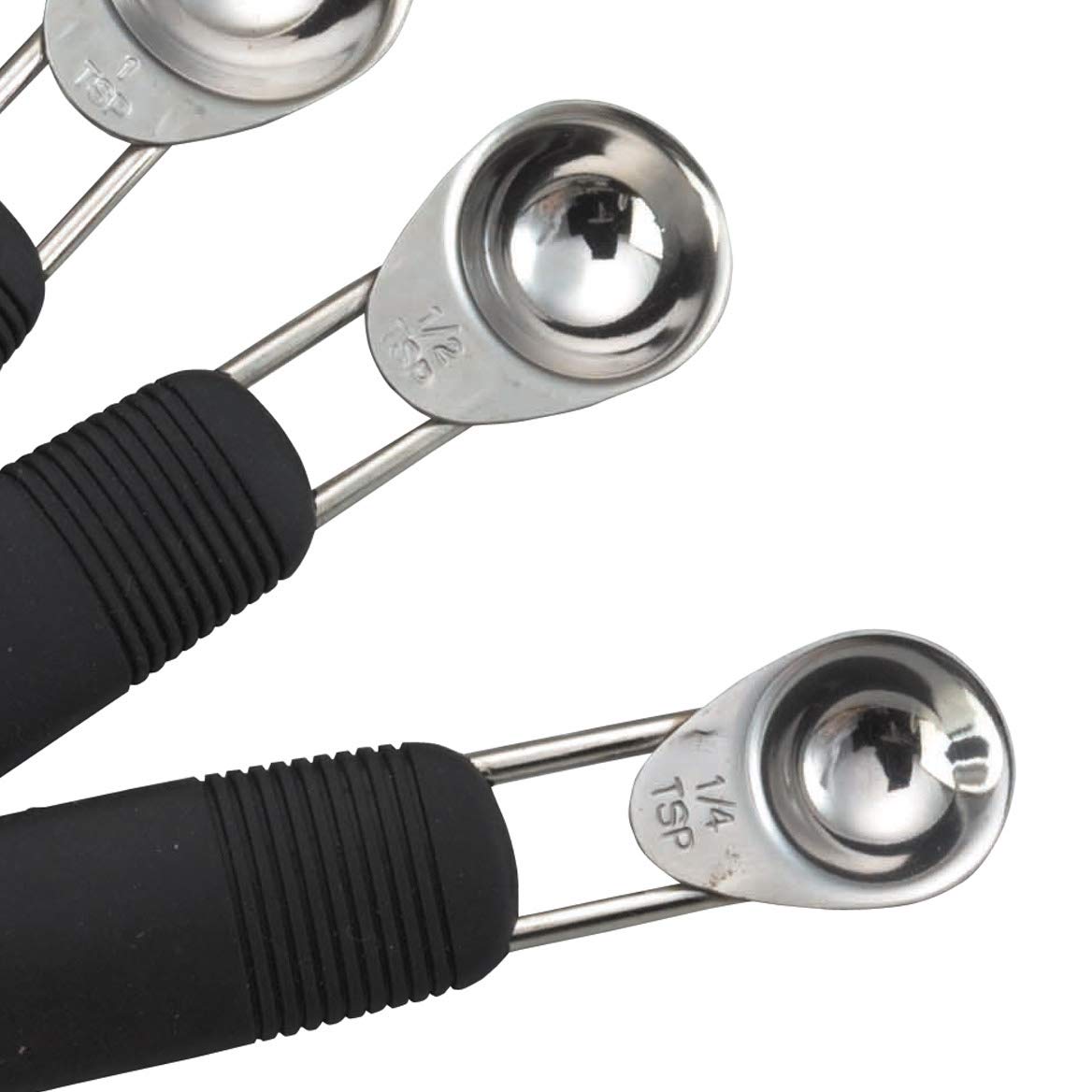 Kitchen Craft Master Class Deluxe - Set Da 4 Cucchiai Dosatori In Acciaio Inox Con Impugnatura Soft Grip - 5