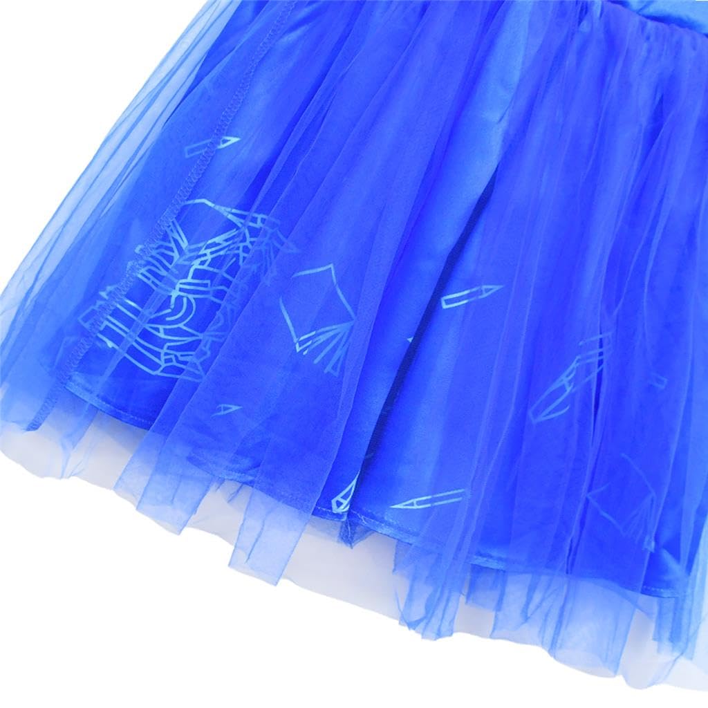 Lito Angels World Book Day Fancy Dress Up Costume Party Outfit for Kids Girls Age 2-3 Years, Blue, Dress Only - Image 3