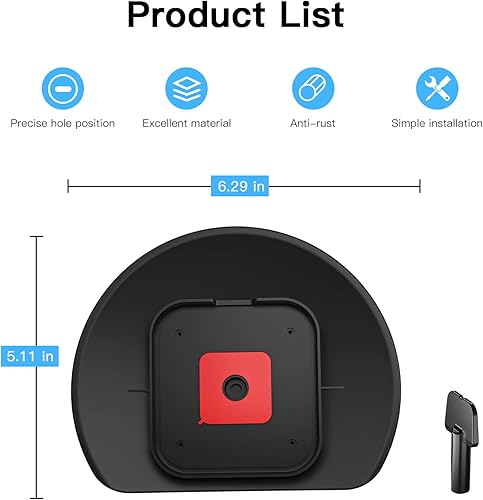 Miniatura 5 de HOLACA Cubierta de cámara con sombra de lluvia solar para cámara Spotlight Plus, funda protectora para protección contra rayos UV resistente, fácil