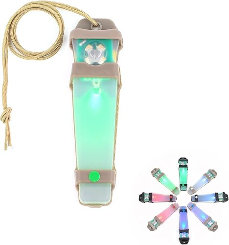 Marcador de identificación personal  Luz táctica para casco, luz de señal de supervivencia portátil para senderismo, canotaje, ciclismo, pesca