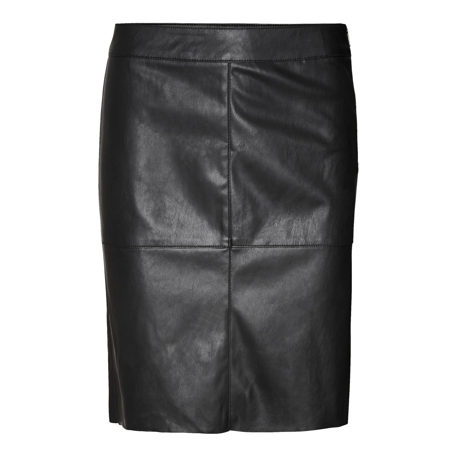 VERO MODAWomen's Vmolympia Hr Short Pl Skirt Noos Faux leather skirt