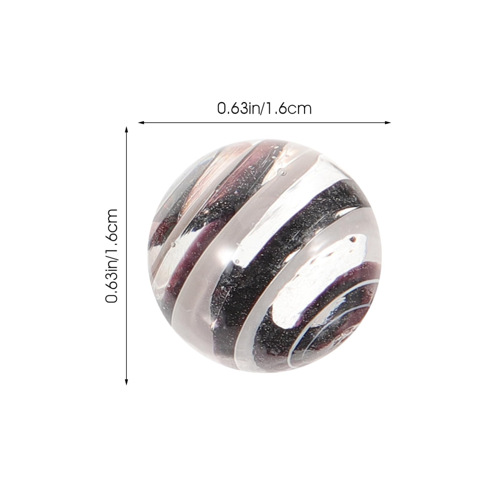 HEMOTON 30pcs Glass Marbles Bulk Marble Collection Cat Eye Marbles 0.63 inch Small Handmade Glass Marbles Decoration