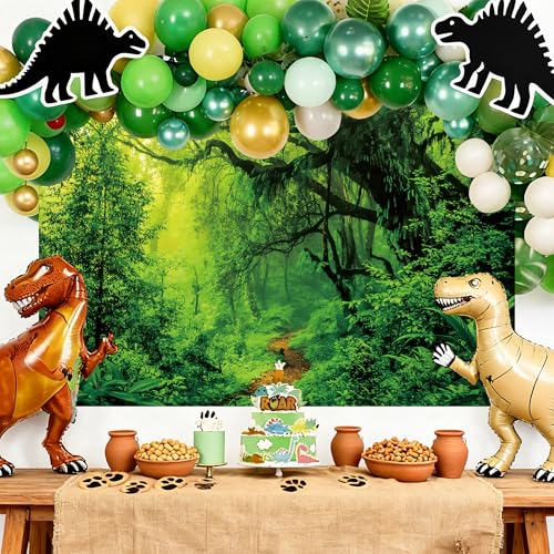 Telón Fotográfico Jungla 7x5 FT Fondo Tropical Bosque miniatura 5