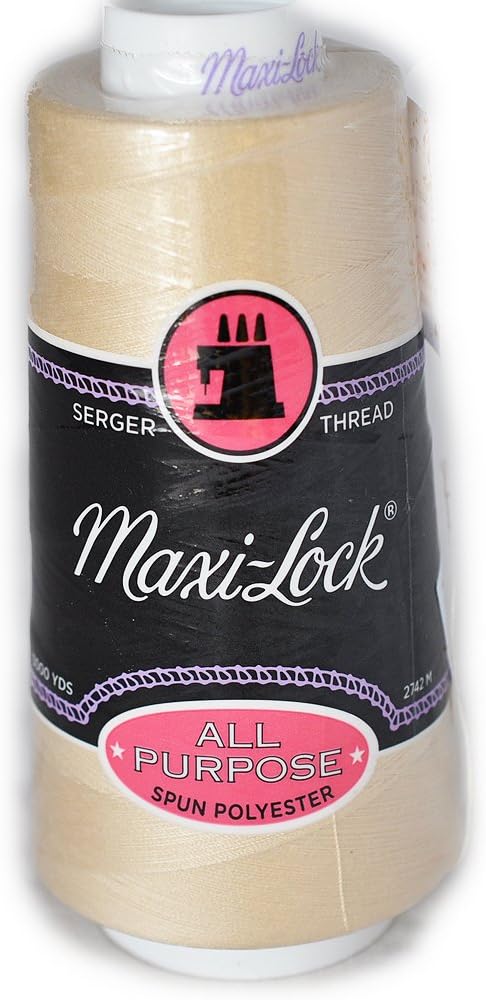 Maxi Lock Alll Purpose Thread Natural 3000 YD Cone MLT-040