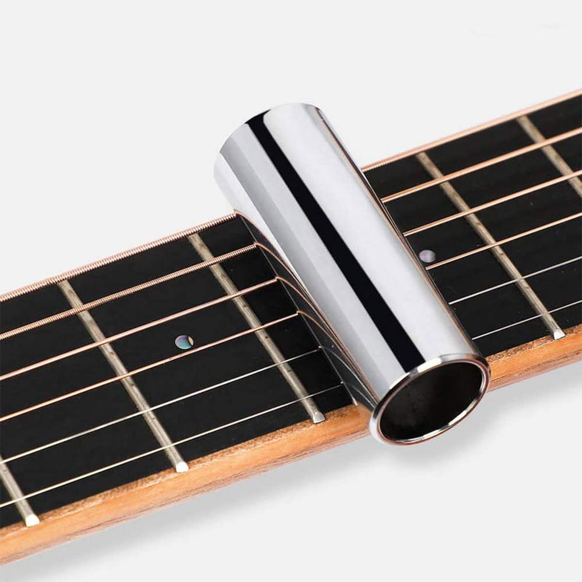 Guitare Slide, Slide de Guitare, Diapositives de Guitare, Bottleneck Slide Guitar, Slide Bottleneck en Acier Inoxydable, Slider Guitaren Instrument Accessoire pour Basse Guitare ElectriqueAcoustique