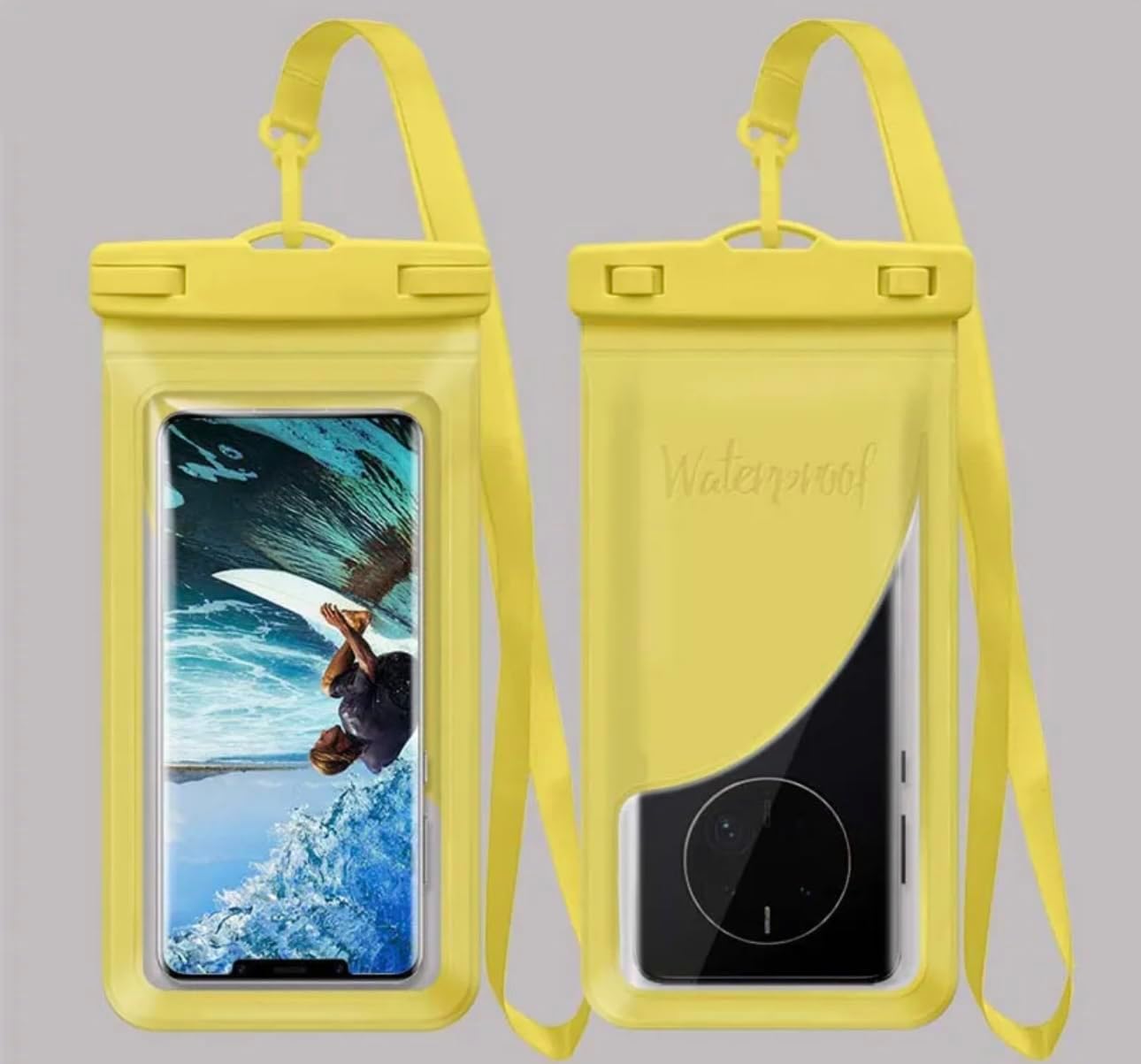Ultra-Durable Waterproof Phone Case for Ultimate Deep Dive Water Protection (Yellow)