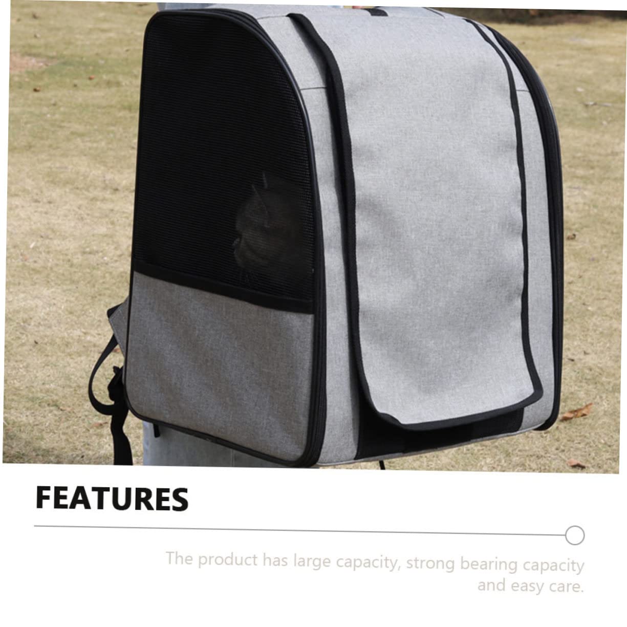 SUPVOX Zaino per Animali Domestici in Borsa Comoda per Gatti Trasportino Pratico Design in Rete Traspirante Adatto per Viaggi e Gite