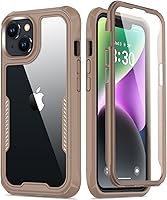 Vista 11 de FUNMIKO Funda transparente para iPhone 14 con protector de pantalla integrado sensible al tacto, protección resistente de grado milimétrico, pasa 21