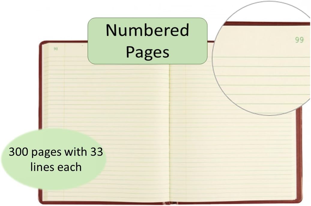 National Red Vinyl Series Record Book, 300 Pages, 7-3/4 x 10 Sheets, 8 1/4 x 10 1/2 Book (57231)