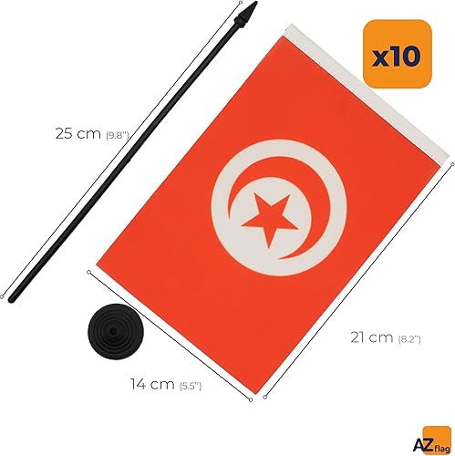 Miniatura 188 de Bandera de mesa Sierra Leona de 5 x 8 pulgadas, bandera de escritorio de Sierra Leona, 8.3 x 5.5 in, barra y base de plástico negro AZ FLAG