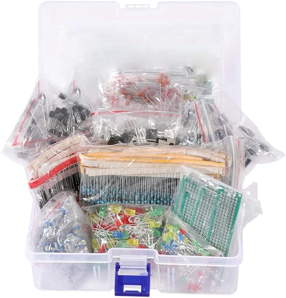 1818PCS DIY Electronics Components Kit Assortment Resistors PCB Potentiometer Resistanc