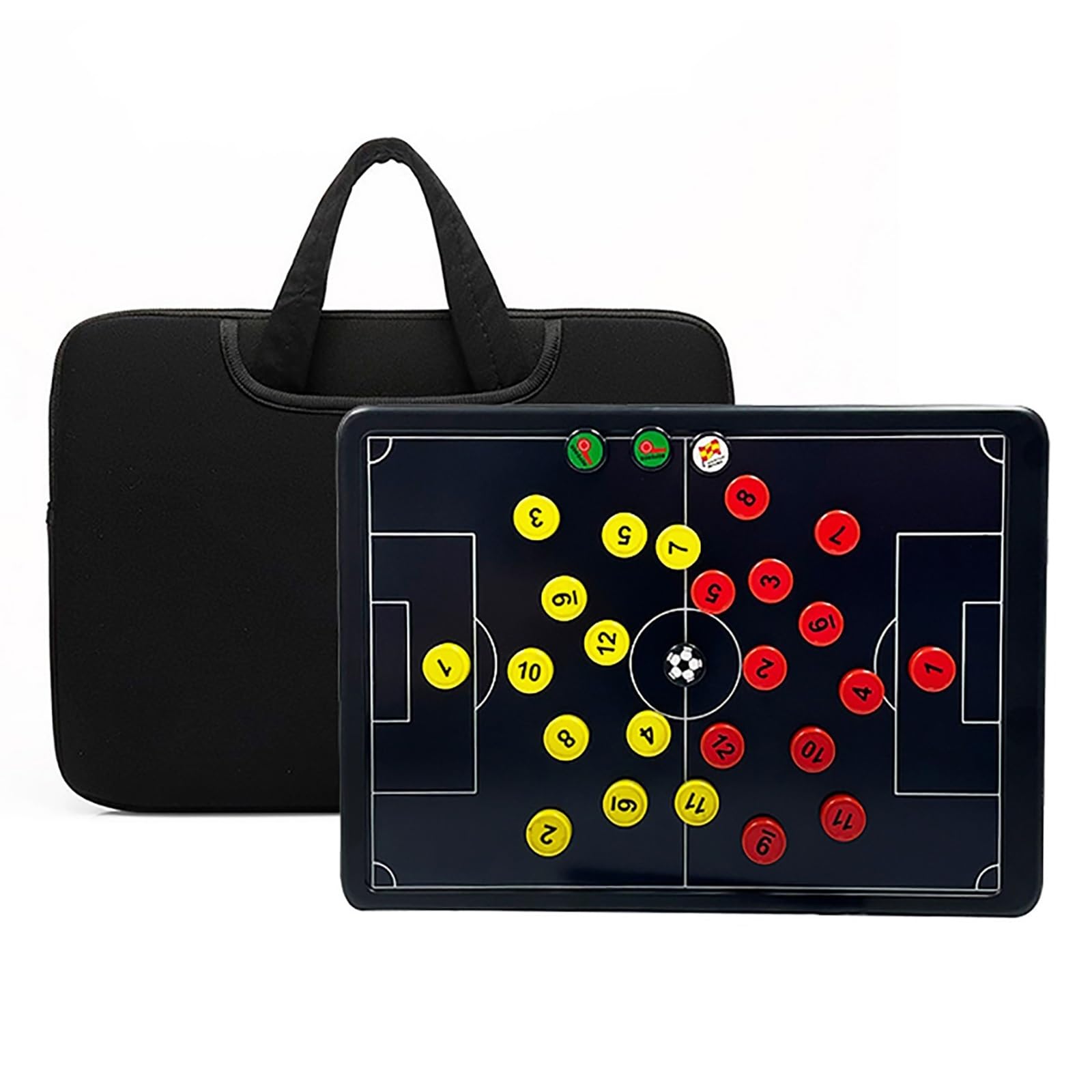 Lavagna Tattica LCD per Calcio, Lavagna Magnetica per Allenatori | Con Pennino, Facile da Trasportare, Ideale per L'insegnamento