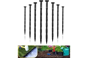 8-Inch Plastic Spiral Nylon Landscape Anchoring Stakes