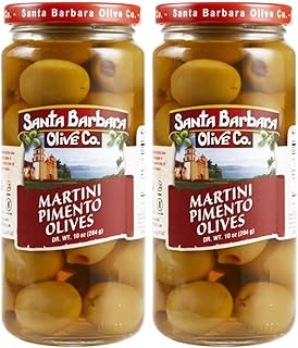 Santa Barbara Pimento Martini Olives 10 oz, 2 Pack