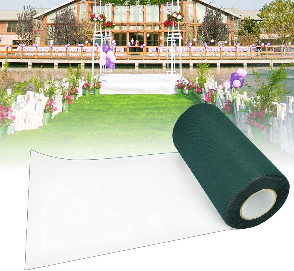 Tyenaza Adhésif de Gazon Artificiel de Bande d'herbe pour Les Sections de Couture de Bande synthétique de Bande de pelouse de Tapis d'herbe de Bande adhésive d'herbe 2 Couleurs 150mm * 10m(Vert)