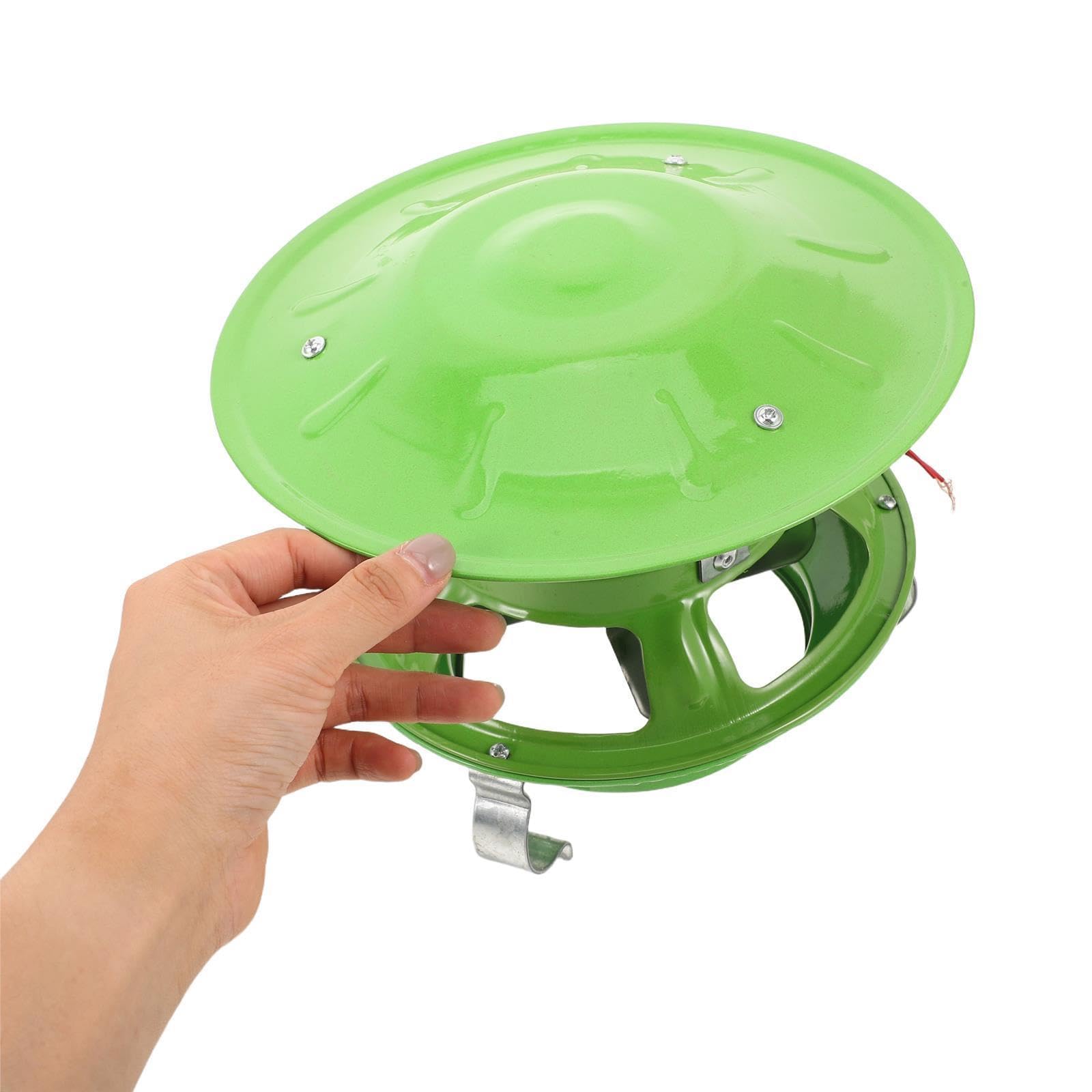 Ventilatore Tiraggio Indotto per Stufa, Ferro, Apertura 13cm, Verde