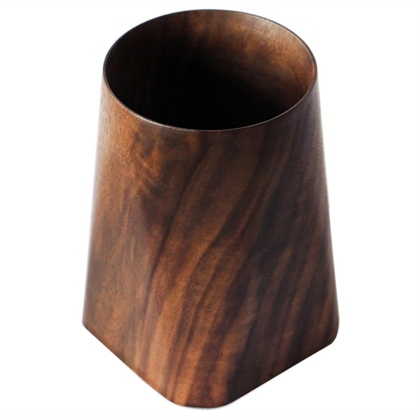 Portapenne e portamatite in Legno, Organizer per Utensili da Scrittura in Noce Nero per casa o Ufficio, 2,95" x 2,95" x 4,72"