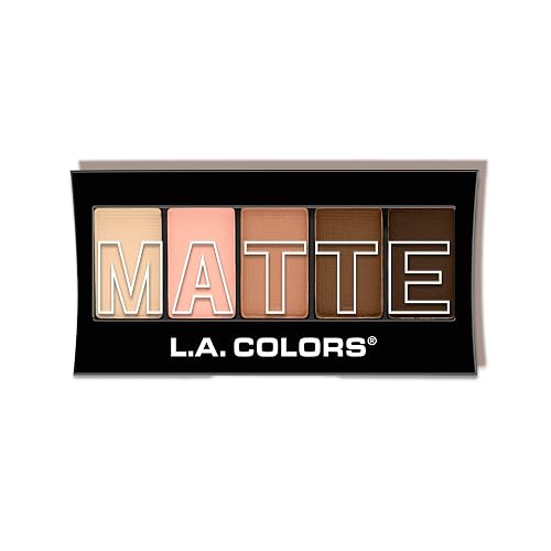 L.A. COLORS 5 Color Matte Eyeshadow Tan Khaki CEM478