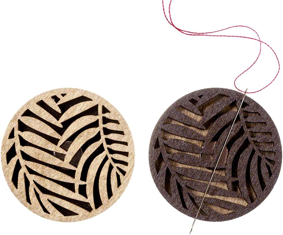 Magnetic Needle Minder, 2 Pcs Magnetic Needle Holder, Wooden Needle Holder, Embroidery and Cross Stitch Accessories