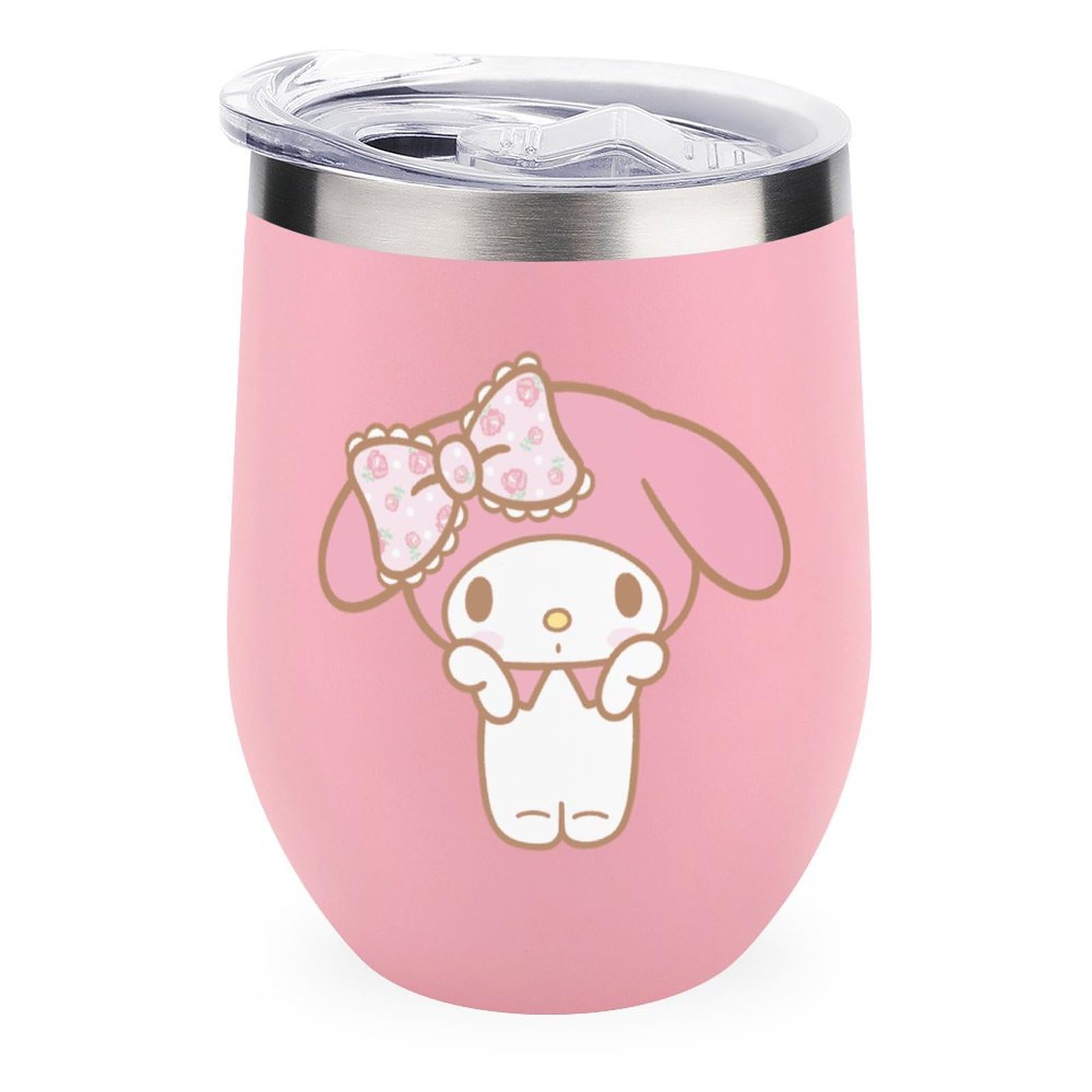 Amazon.co.jp: マイメロ タンブラー 蓋付き ステンレス 真空断熱 350ml