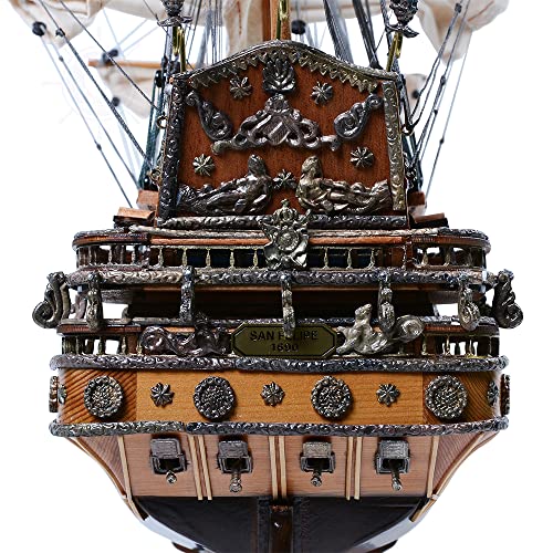 Old Modern Handicrafts Medium San Felipe Wooden Model Ship, Multi