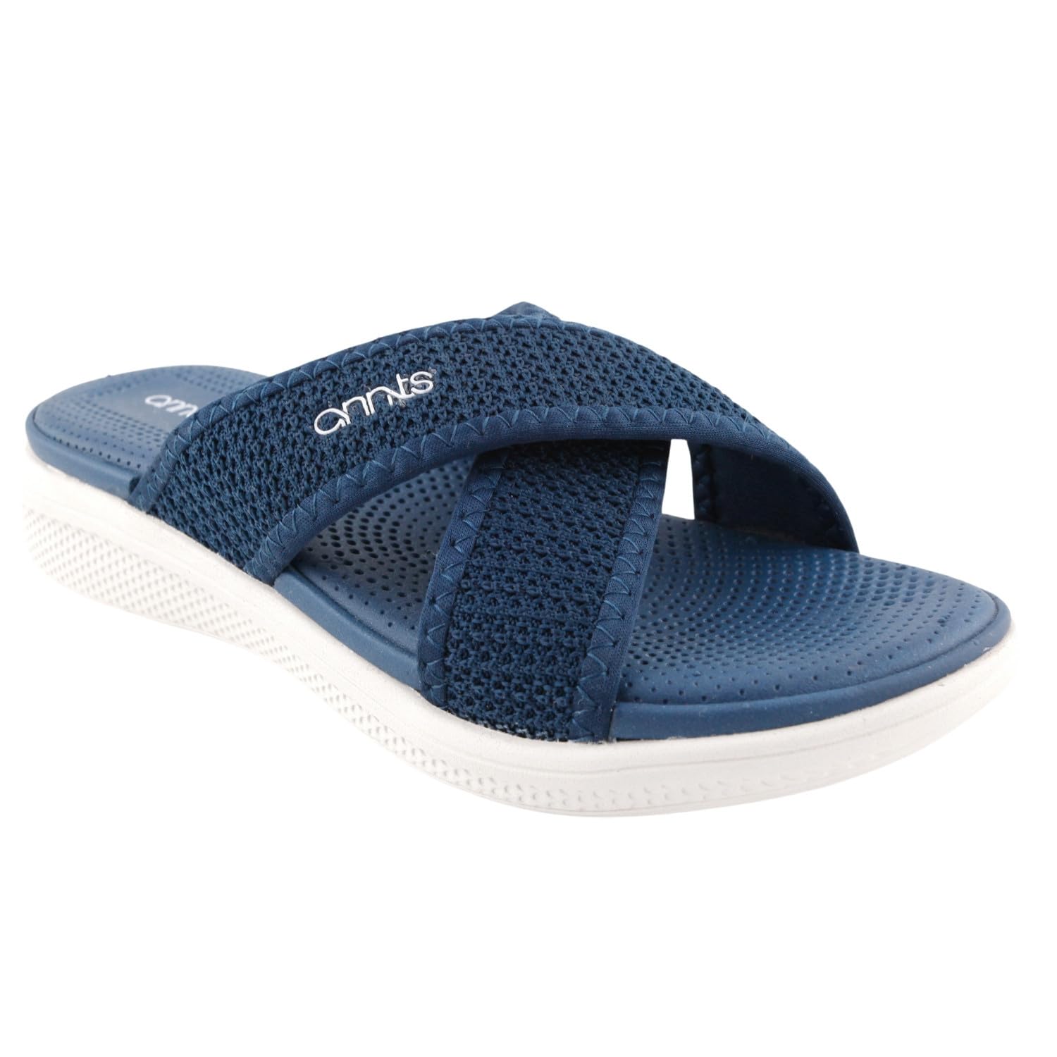 ANNTS Womens EVA Sandals – Lightweight, Comfortable, Slip-Resistant, Breathable Slip-On Slides for Casual, Beach, Office Wear – Quick-Dry, Shock-Absorbing, Durable Sandals for Daily Use 25000118Navy/White7 (B0D2DDCLD8) Amazon Price History, Amazon Price Tracker