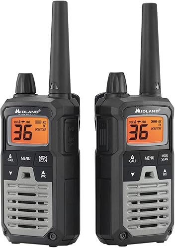 Miniatura 2 de Midland T290X4VP4 X-TALKER GMRS Walkie Talkie de largo alcance - Radio bidireccional con escaneo meteorológico NOAA + alerta y 121 códigos de