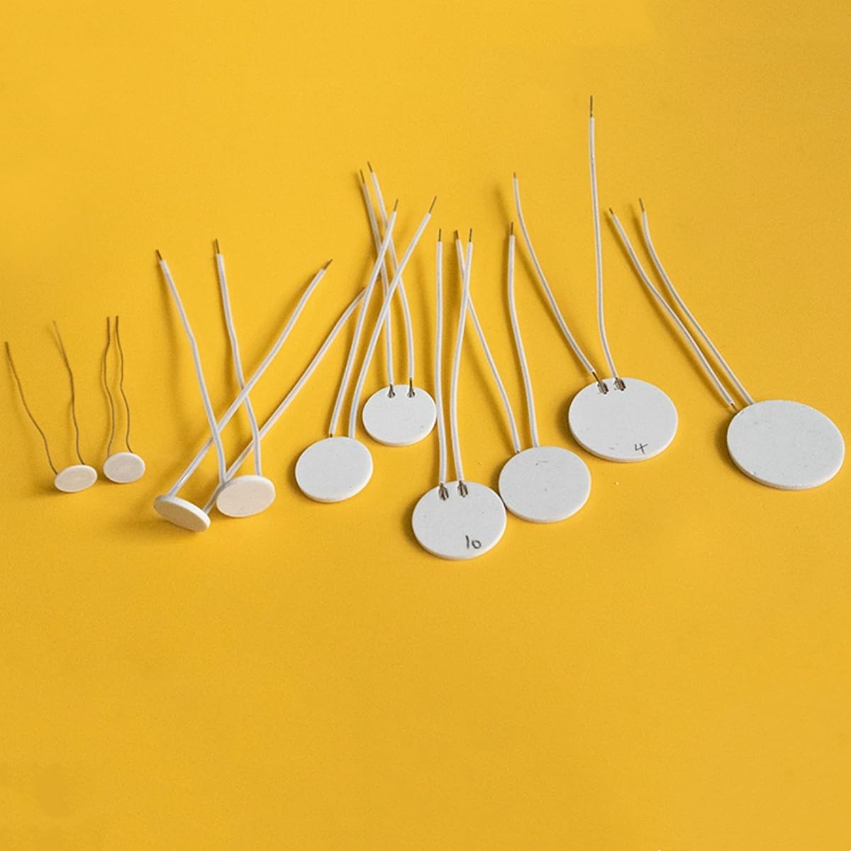 5 szt. Miniaturowe ceramiczne elementy grzejne 500°C Metalowy grzejnik ceramiczny o wysokiej temperaturze(28x1.3mm 12V)