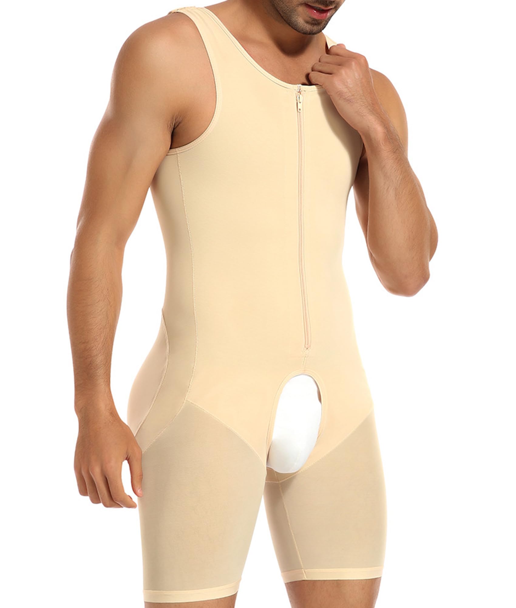 Pantalones Cortos moldeadores de Cuerpo para Hombres 4XL-6XL, Body Adelgazante Fajas Pantalones levantadores de Cadera Todo en uno Control de Barriga Faja de contracción Abdominal