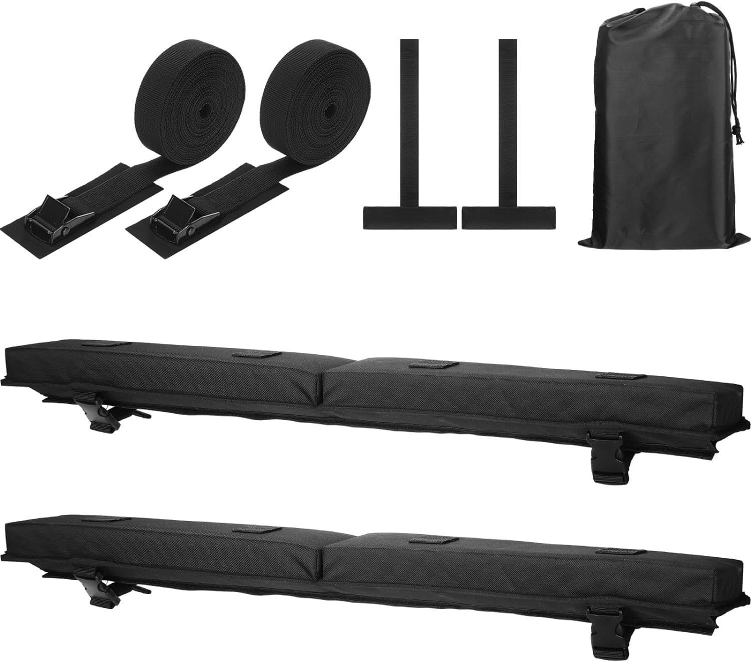 Portaequipajes de Coche,Barras para Portaequipajes de Techo Suave Universales para Coche para Transportar Kayak/Tabla de Surf/Canoa/Esquíes