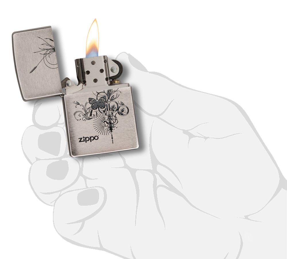 Amazon.co.jp: ZIPPO（ジッポー）24800 Butterfly-Artsy Design 蝶 