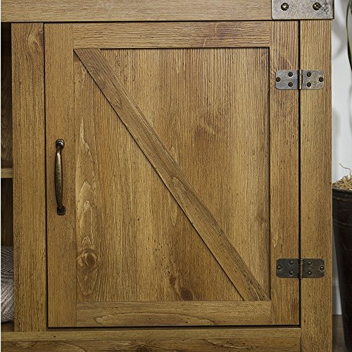 Home Accent Furnishings New 58 Inch Door Television Stand with Side Doors (58 Inch, Barnwood)