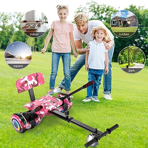 Image of LIEAGLE Hoverboard, 6.5 inch Self Balancing Scooter Hover Board with Bluetooth Wheels LED Lights for Kids Adults