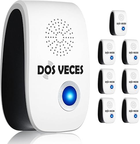 Repelente de plagas ultrasónico mejorado 2023 8 paquetes de repelente electrónico de plagas enchufe de control de plagas para insectos cucarachas