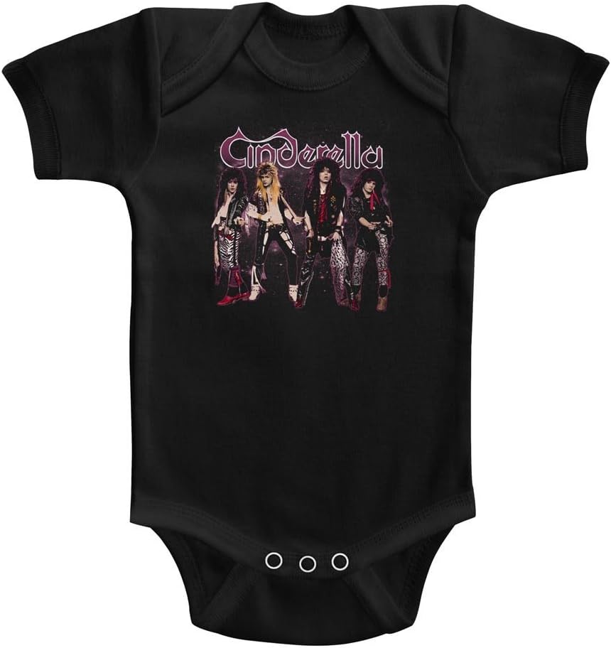 Cinderella Rock Band Band Stands Solid Infant Baby Romper Creeper Snapsuit