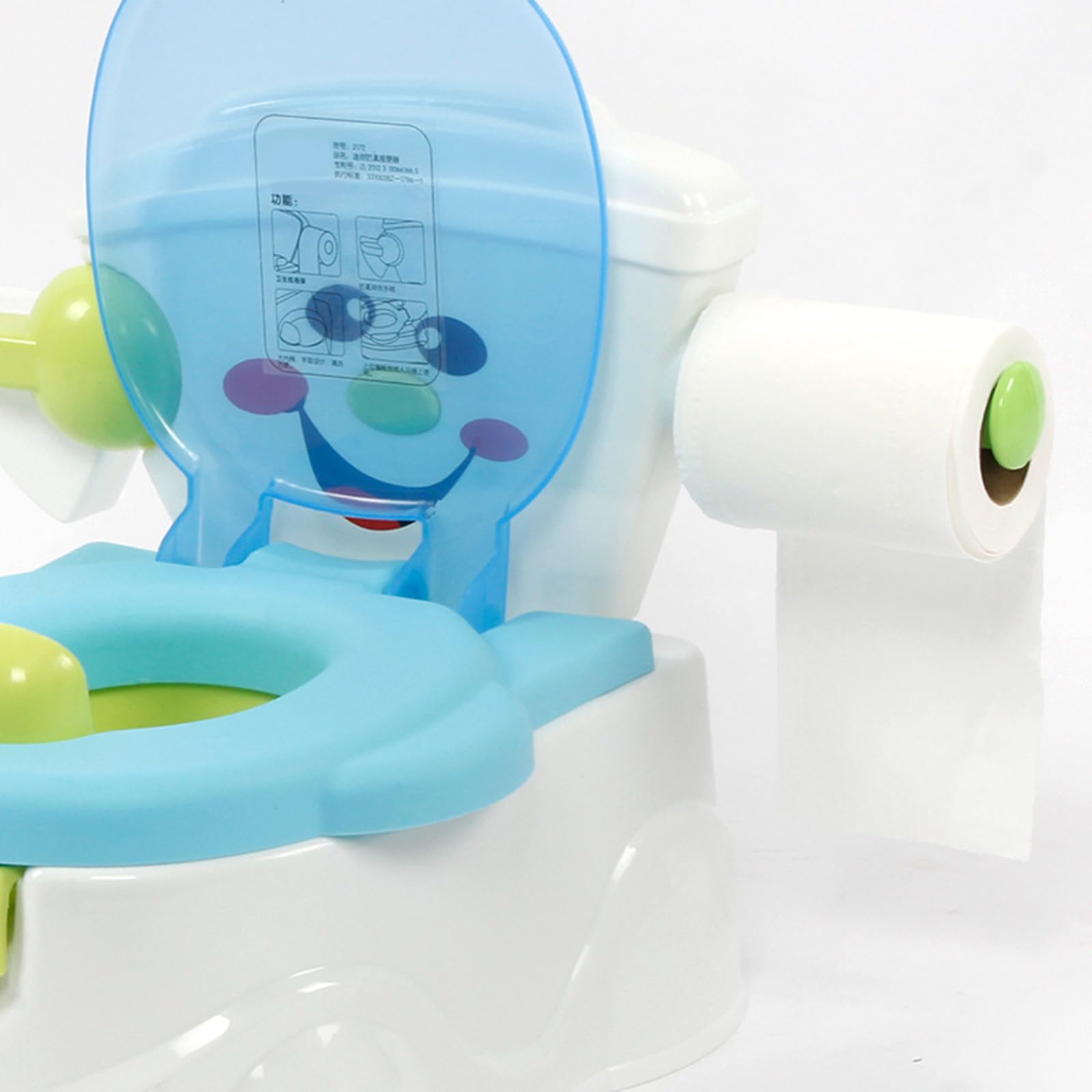 Allenamento per vasino per bambini, per imparare a usare il vasino, portatile, per viaggiare, base stabile, antiscivolo, sedia da allenamento