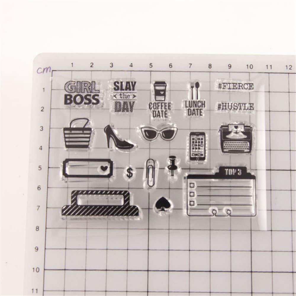 Timbro In Silicone Trasparente Motivo Fata - Per Goffratura, Scrapbooking E Biglietti Fai Da Te - Foto 13