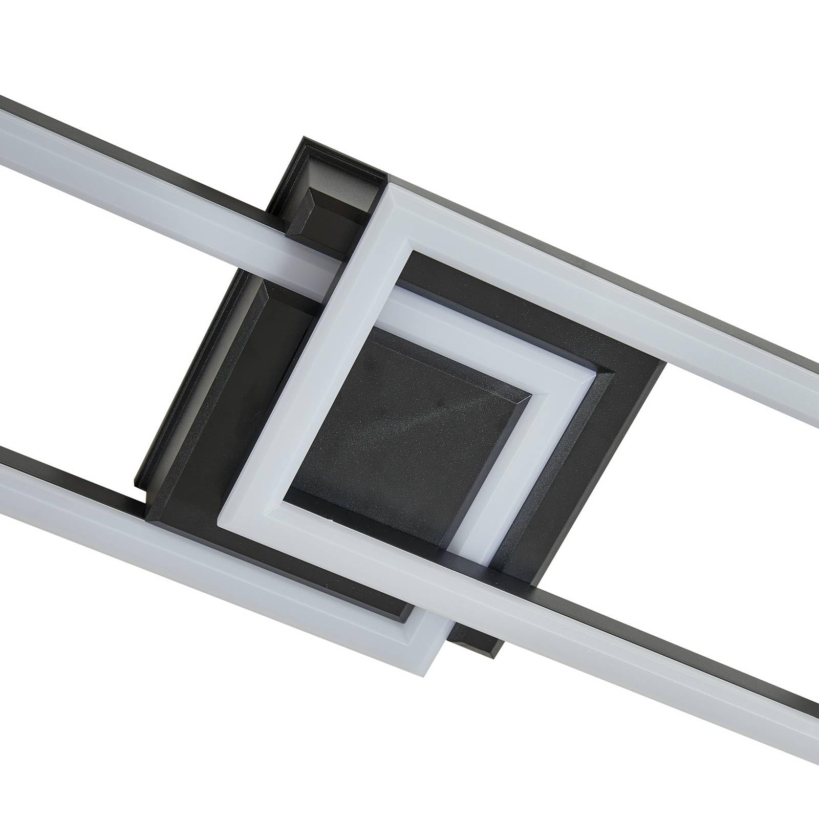 Lindby Plafoniere LED dimmerabile (Moderno) colore Nero, lampadina inclusa lampada da esterni per giardino terrazzo balcone e casa plafoniera