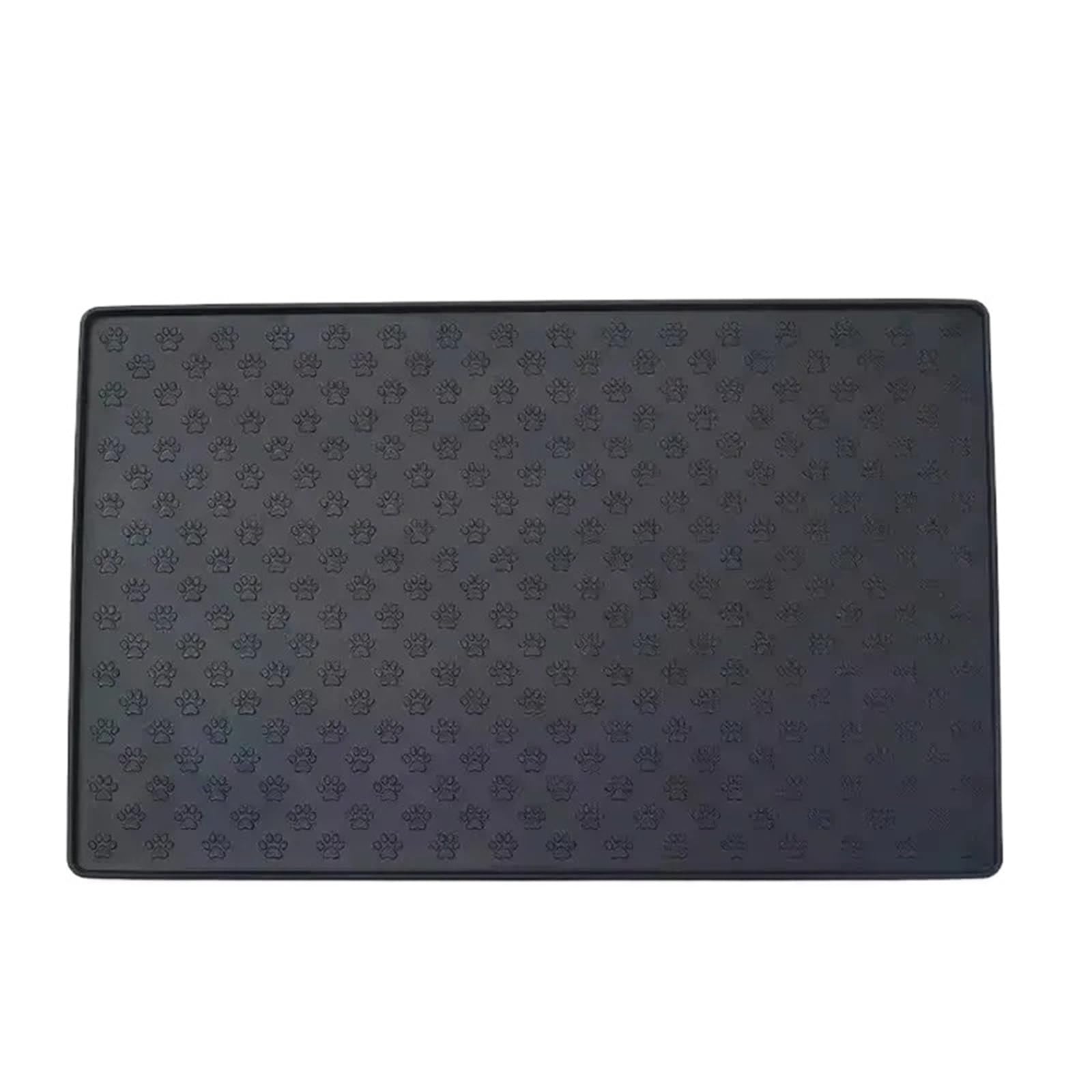 Futtermatten für Haustiere Haustier Tischset Katze Hund Trinken Füttern Feeder Matten Futter Matte Hundefutter Schüssel Silikon Wasserdicht Pet pad wasserdichte(Black,60X40CM)
