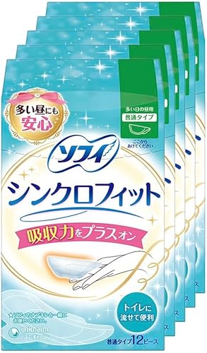 Sofy ソフィ 【まとめ買い】 シンクロフィット 12ピース×5個パック(unicharm Sofy)