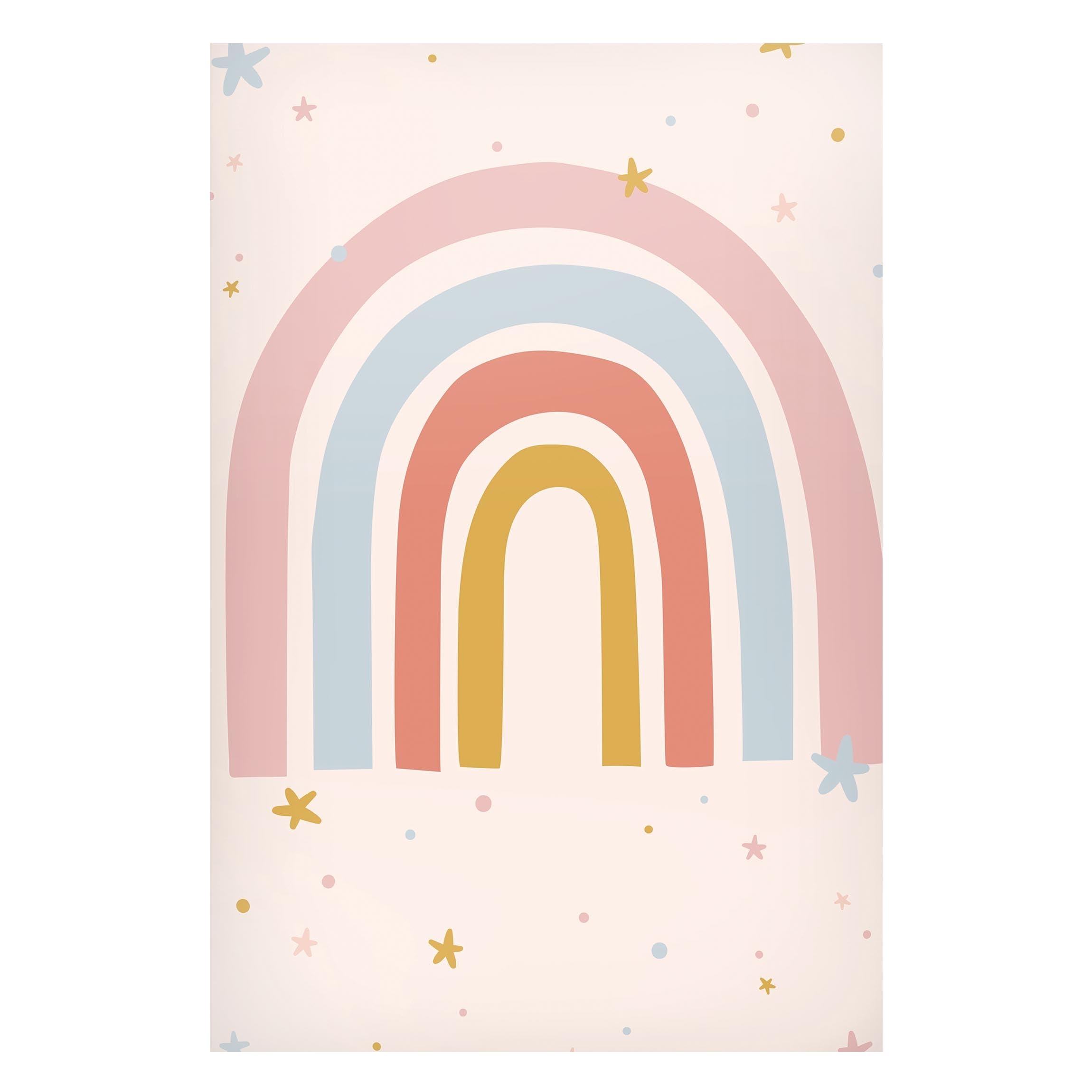 micasia Magnettafel Pinnwand für Magnete Kinderzimmer Magnetboard - Magnetwand Made in Germany - Regenbogen Illustration Notiztafel pastell Mädchen Jungen Visionboard WBMT_6629 (40x60cm)