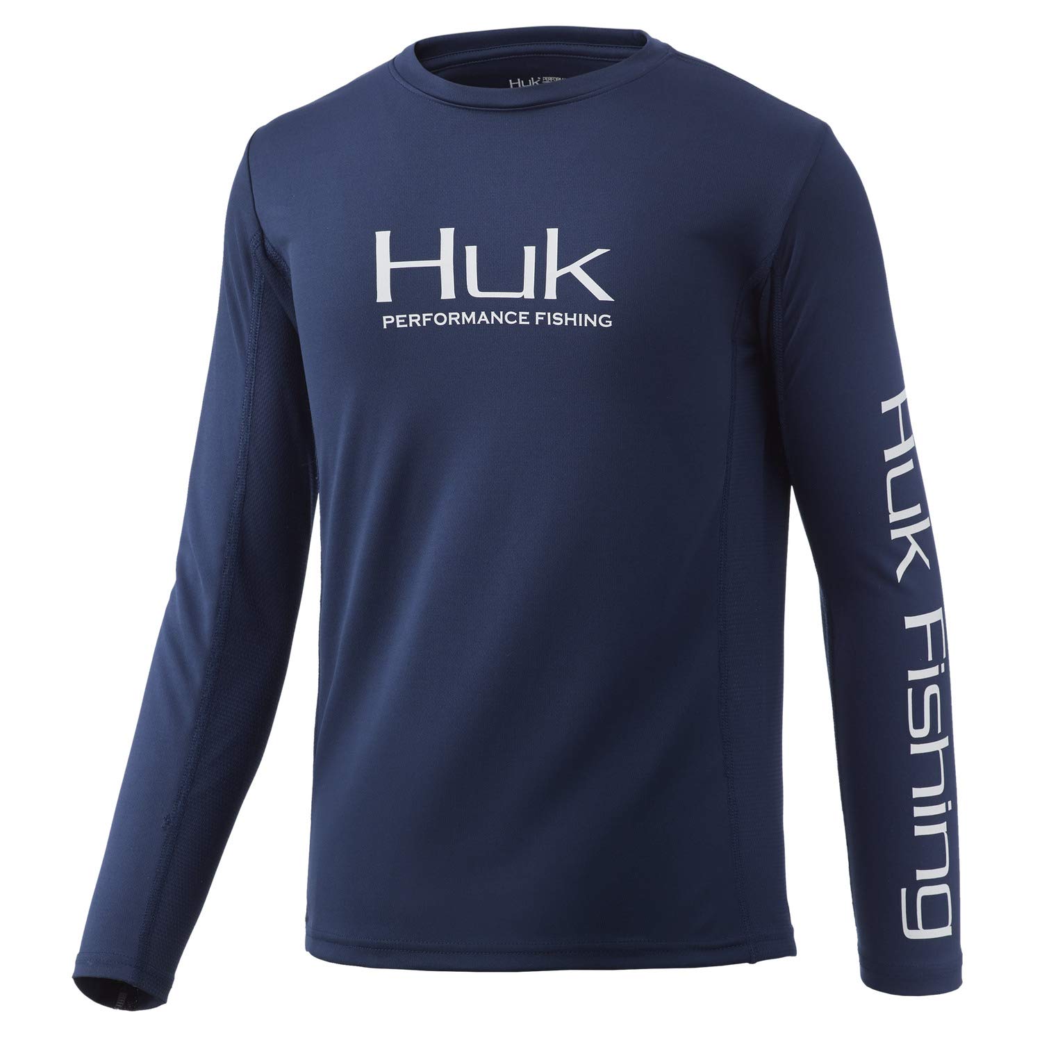 Kids' Icon X Long-Sleeve Shirt with Sun Protection, Sargasso Sea, Large