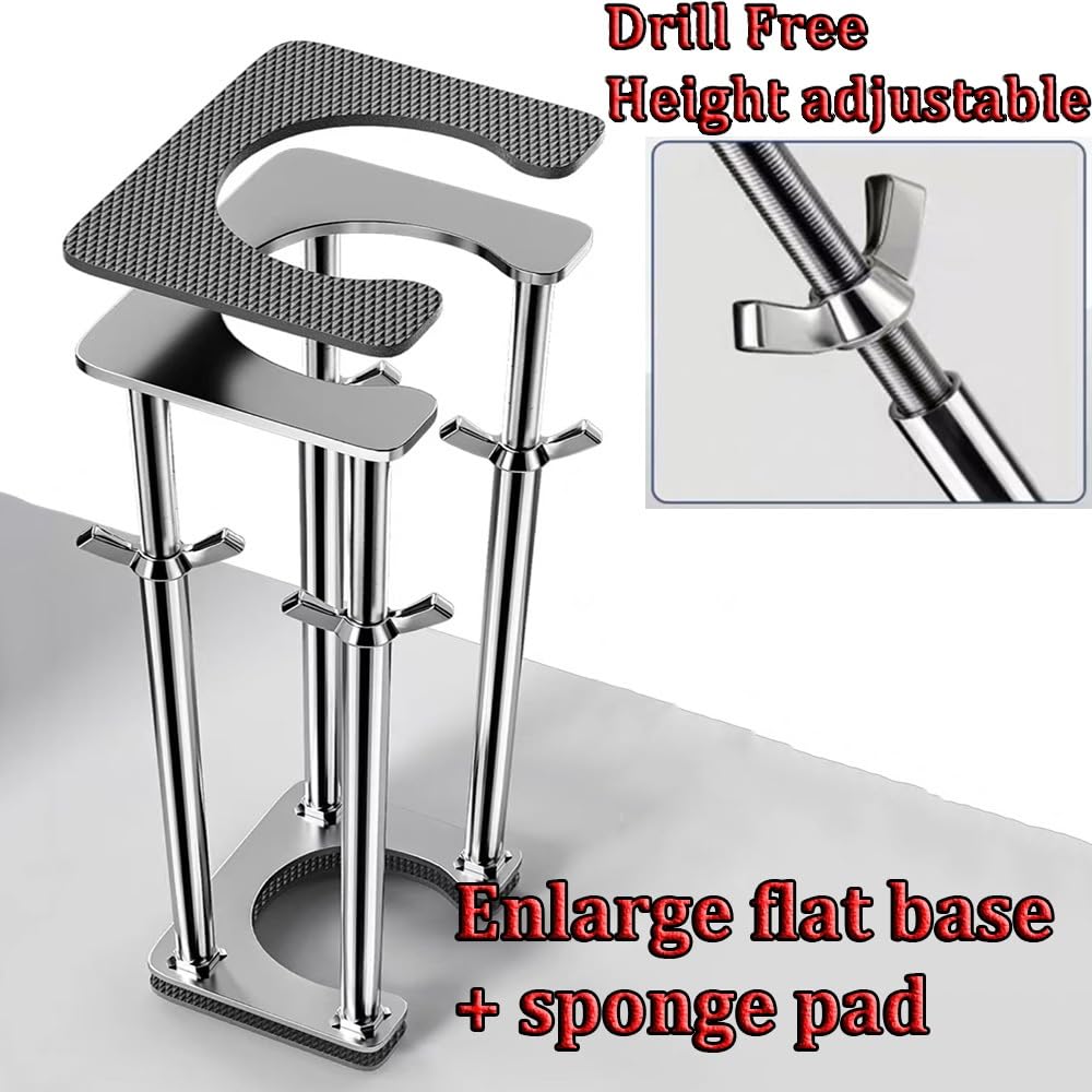 Soportes de fregadero empotrados, patas de soporte de acero inoxidable resistentes para reparación de baño y cocina, kit de instalación de fregadero duradero, paquete de 4