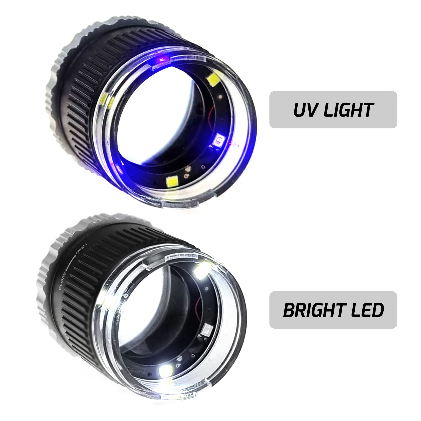 Lente Ingrandimento 10X Con Luce LED E UV - Per Gioielli, Gemme, Francobolli - Foto 7
