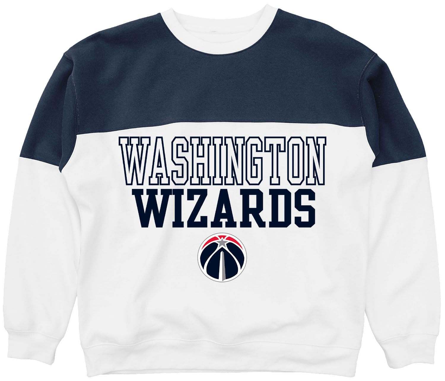 Blue 84 NBA unisex-adult Nba Officially Licensed Contrast Yoke Crewneck Sweatshirt