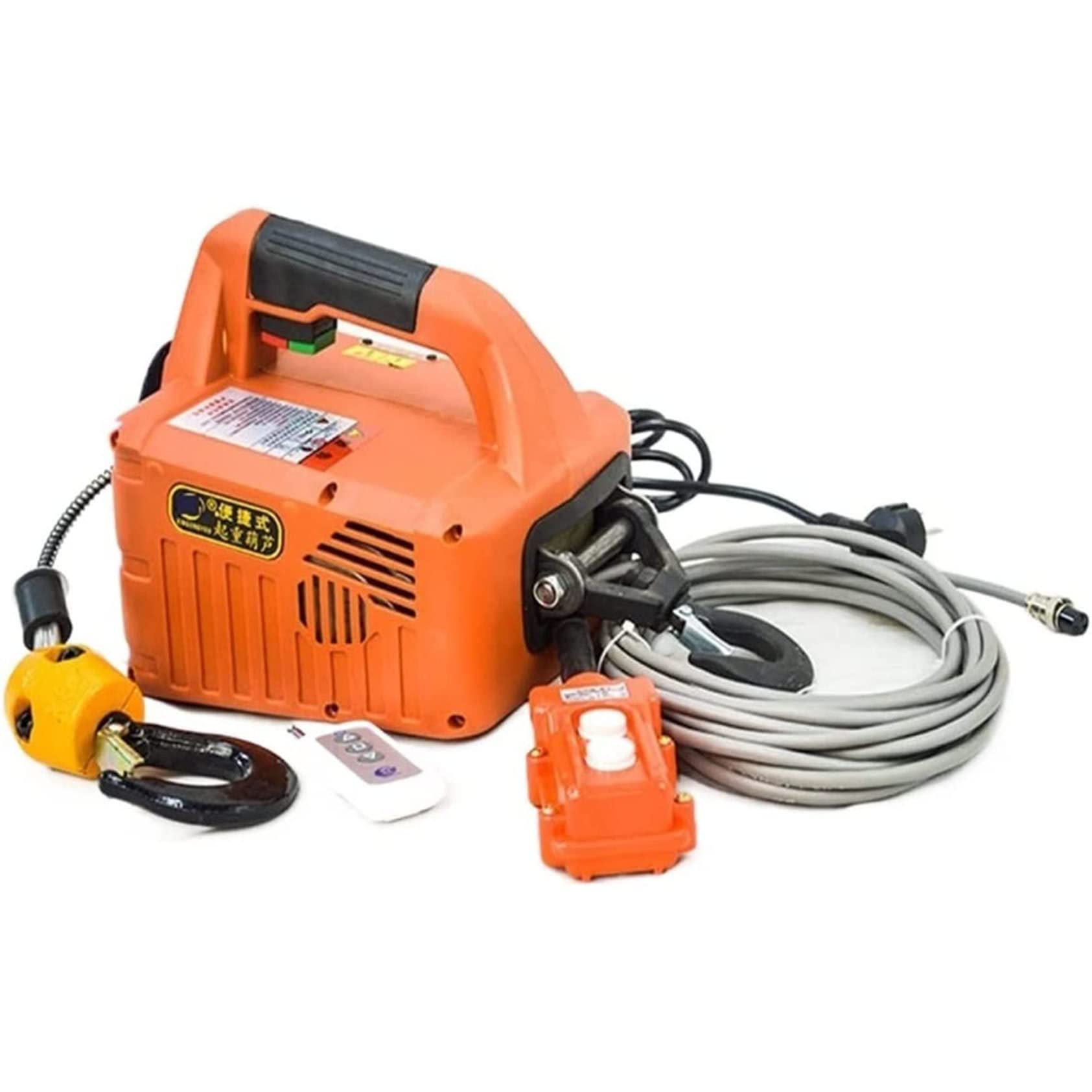 Verricello Elettrico Verricello 1500w Ascensore Portatile Gru Di Trazione Con Telecomando Cablato E Senza Fili 1100lb Carico 76 M Altezza Spina Eu 220v - Foto 5