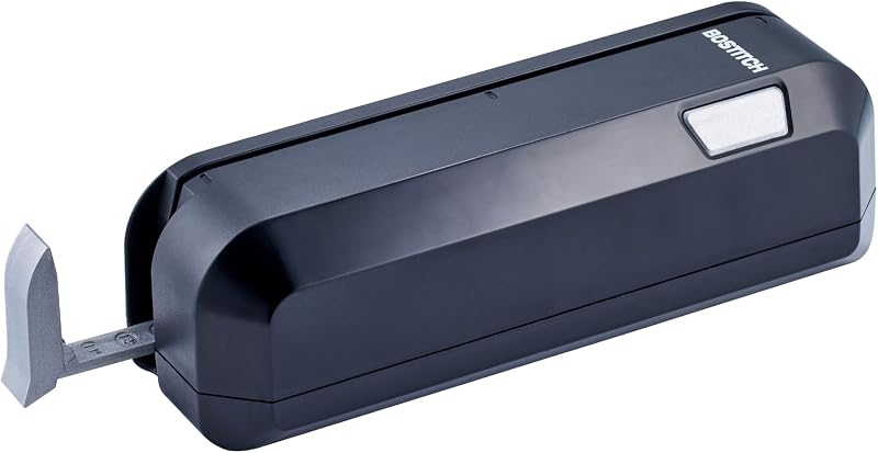 Office Electric 3-Hole Punch, Dual Paper Loading, Heavy Duty, Jam-Free 20 Sheet Capacity, AC Adapter or Battery Powered, Space Saving, Black, (EHP20-BLK)
